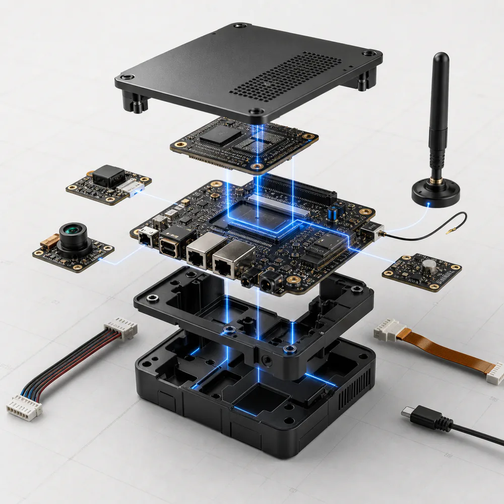 AccSci Device Kit 智能设备开发套件爆炸视图概念图